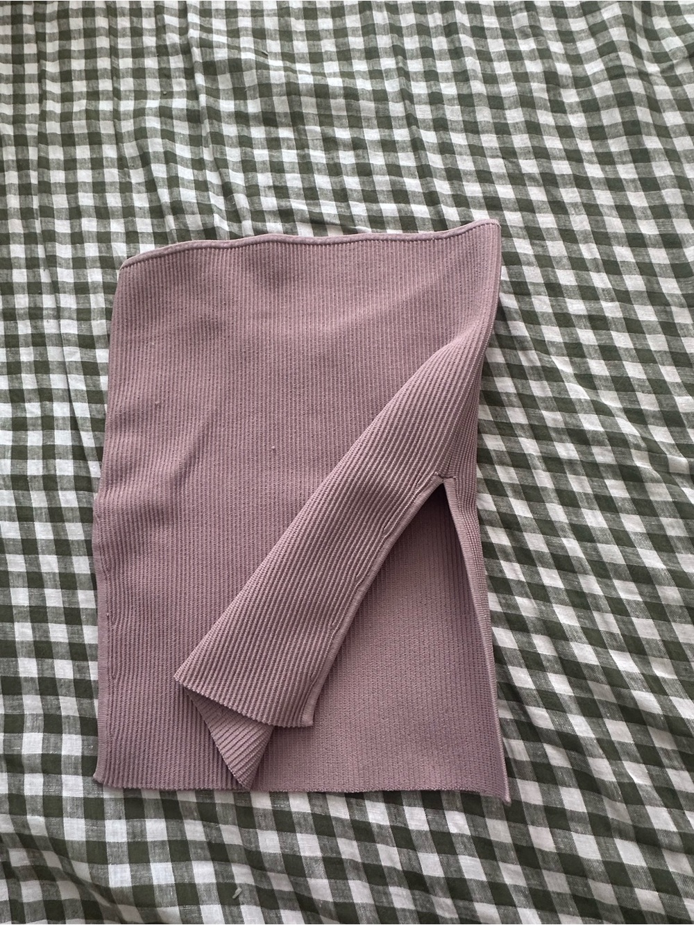 Aritzia Babaton Sculpt Knit Savvy Tube Top in Mauve Pink